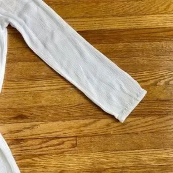 NWT Raga White Embroidered Long Sleeve Romper with Tassel Tie Size S | Bohemian - Picture 7 of 11